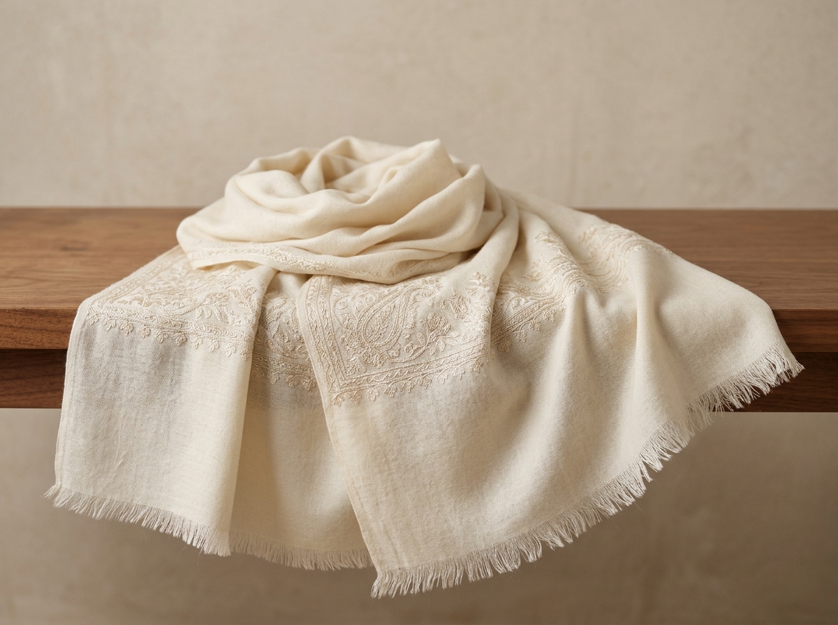 Handwoven Kani Heritage Textile Wall Panel