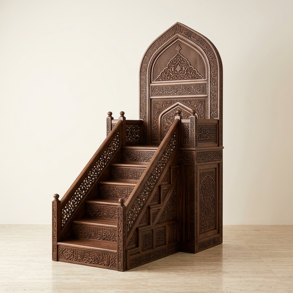 Harfi Dhar Walnut Minbar