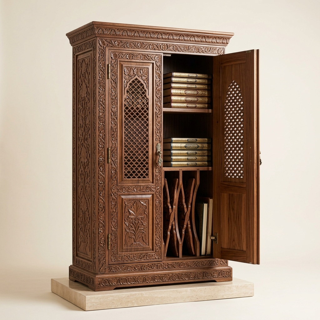Qur'an Stand Storage Cabinet