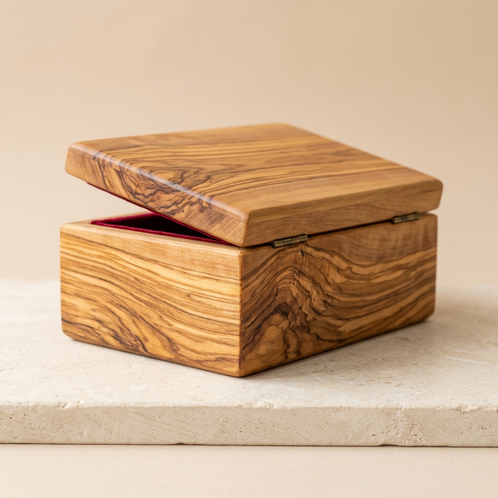 Bethlehem Olive-Wood Keepsake Box