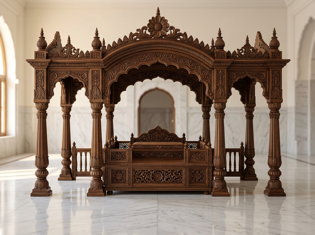 Kashmir Walnut Palki Sahib Structure